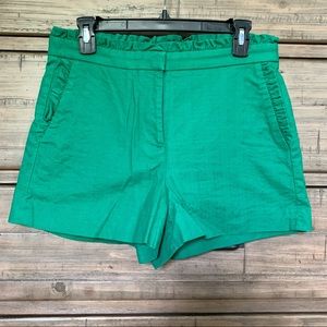 J. Crew High Rise Ruffled Shorts Size 6